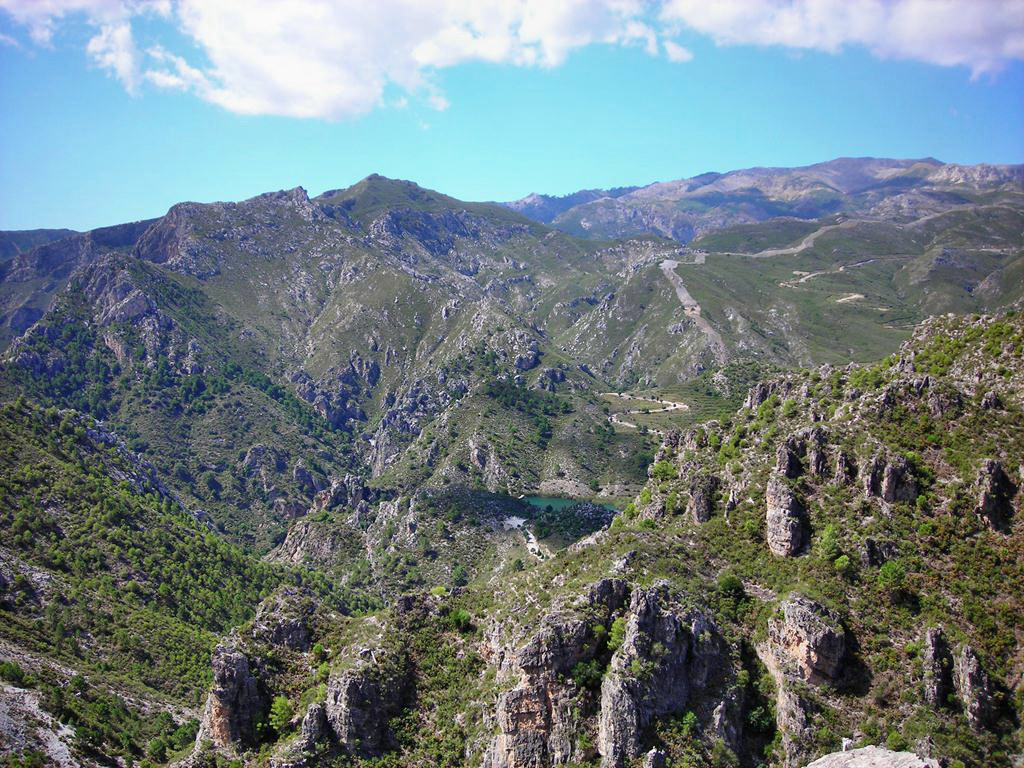 Blick auf die Sierra de Almijara